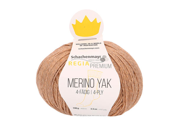 Merino Yak 4-ply 07505, puder meliert - UTGÅENDE FARGE