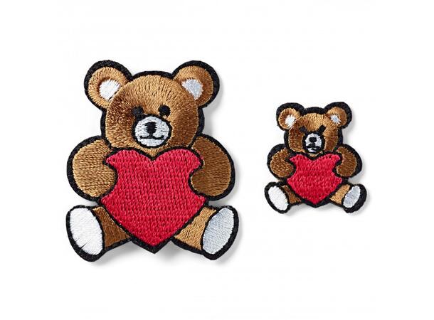 Applikasjon Teddybjørn m/Hjerte