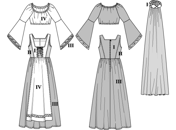 Burda 2509 -Slottsfrue dame