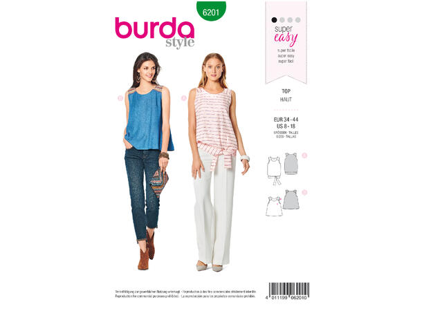 Burda 6201, Top