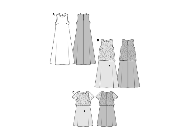 Burda 6628 - Kjole