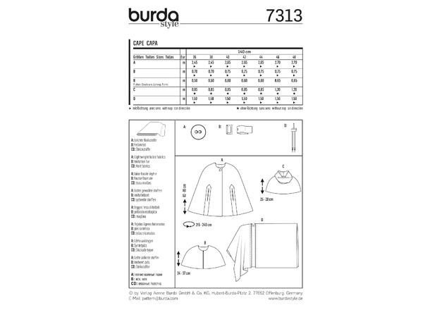 Burda 7313 - Cape