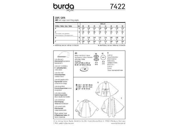 Burda 7422 - Cape