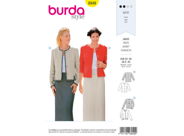 Burda 8949 - Jakke