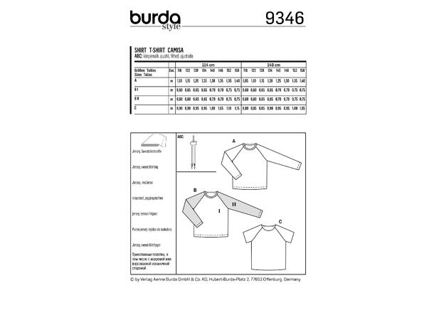 Burda 9346 - Genser