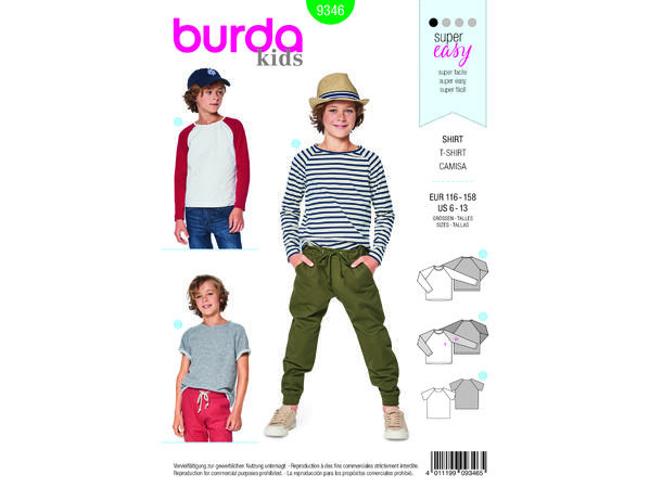 Burda 9346 - Genser