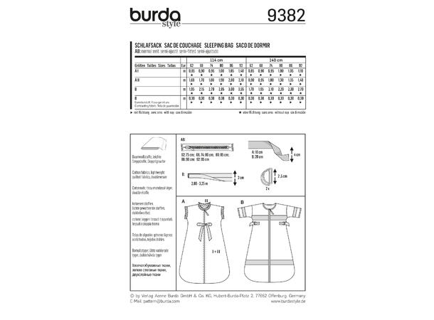 Burda 9382 - Sovepose