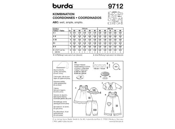 Burda 9712 - Klessett