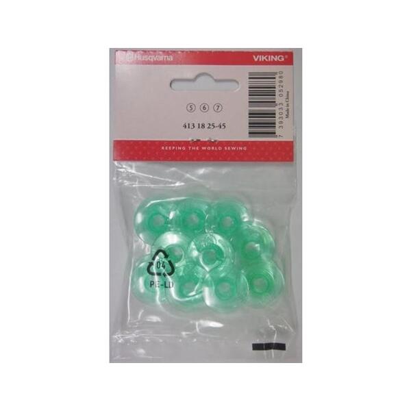 Husqvarna Viking spoler, 10pk Grønn 4131825-45