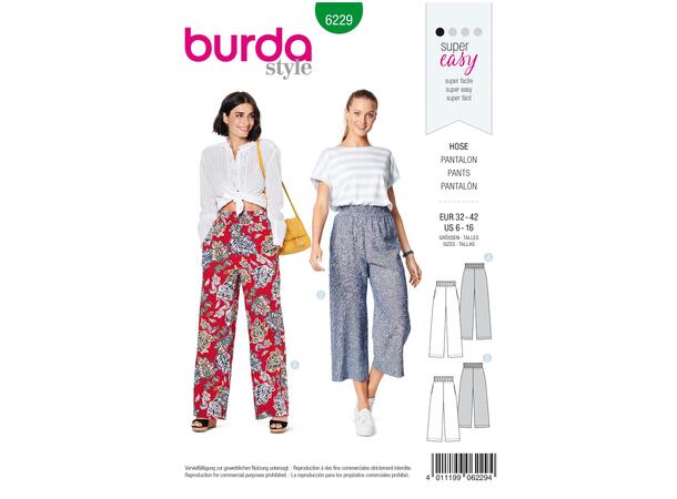 Burda 6229, Bukse