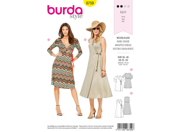 Burda 6759 - Kjole