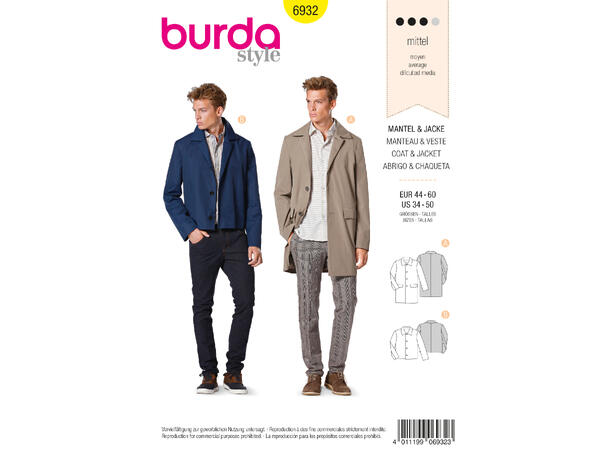 Burda 6932 - Jakke