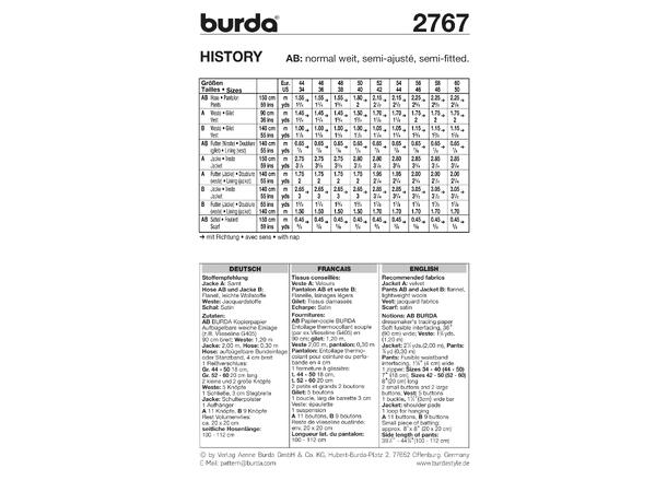 Burda 1848 - Historisk kostyme