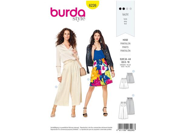 Burda 6226, Bukse og shorts