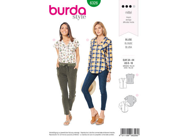 Burda 6326 - Bluse