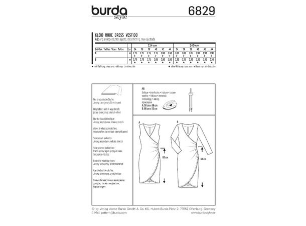 Burda 6829 - Kjole