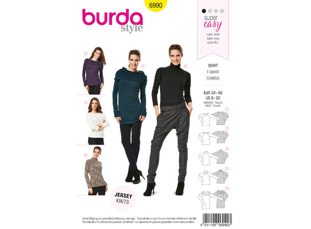 Burda 6990 - Genser