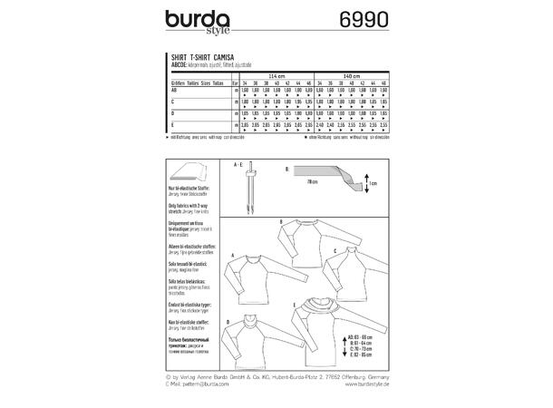 Burda 6990 - Genser