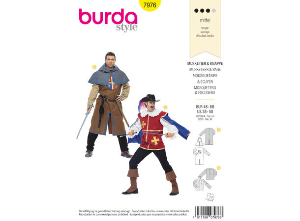 Burda 7969 - Musketer og vakt