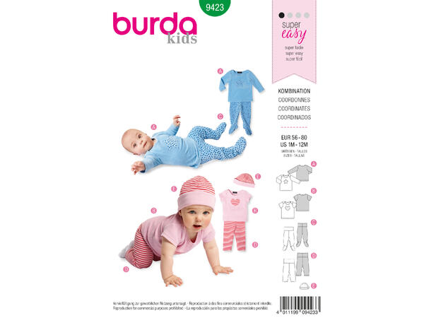 Burda 9423 - Babysett
