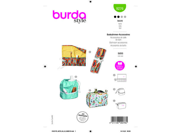 Burda 9276 - Toalettmappe