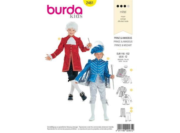 Burda 2461 - Prin og Amadeus kostyme
