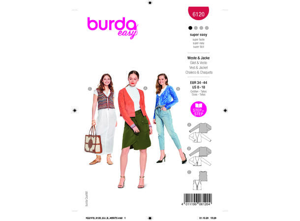 Burda 6120 - Jakke