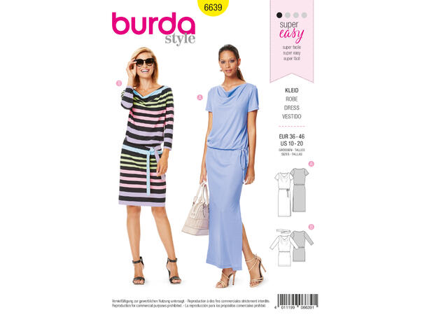 Burda 6639 - Kjole