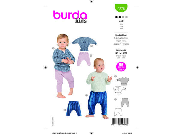Burda 9278 - Bukse og genser