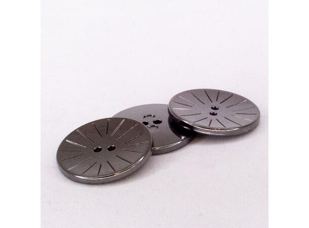 Metallknapp 28 mm Sølv