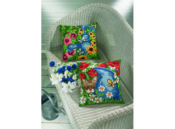 Permin, Pute med blå vannpumpe