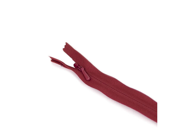 Sort skjult kjoleglidelås