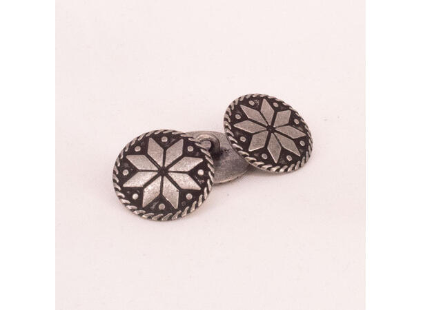 Tinnknapp, 20mm Selburose