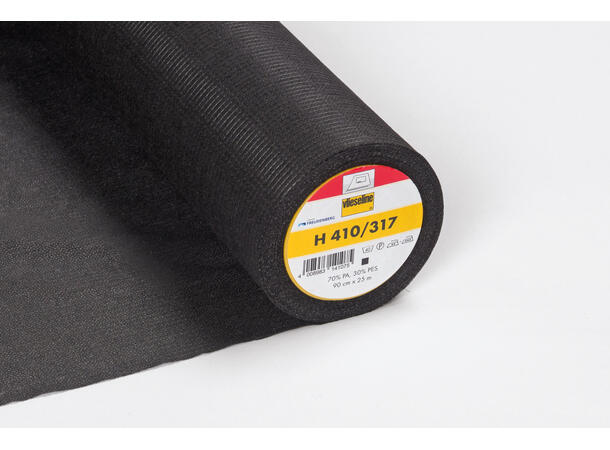 H 410/317 Medium strykevlies i sort/grå