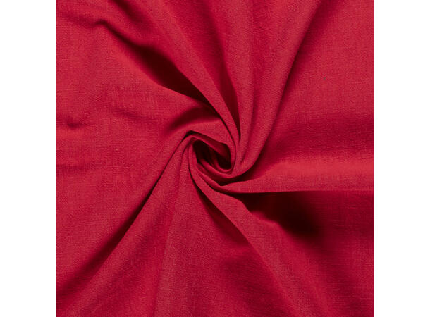 Vasket Ramie Lin Rød