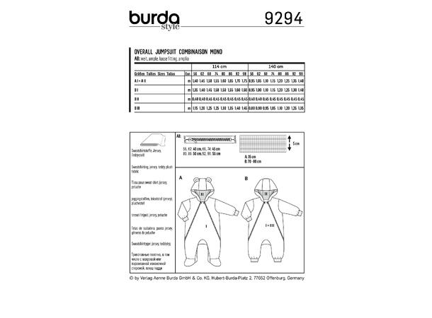 Burda 9294 - Jumpsuit