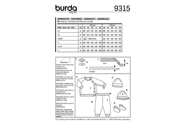 Burda 9315 - Babysett