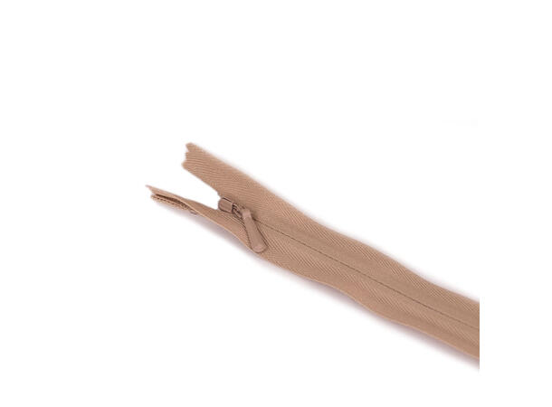 Sort skjult kjoleglidelås