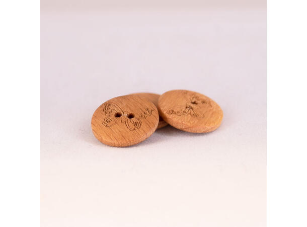 Treknapp, Sommerfugl 18mm