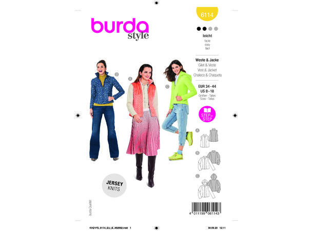 Burda 6114 - Jakke og vest