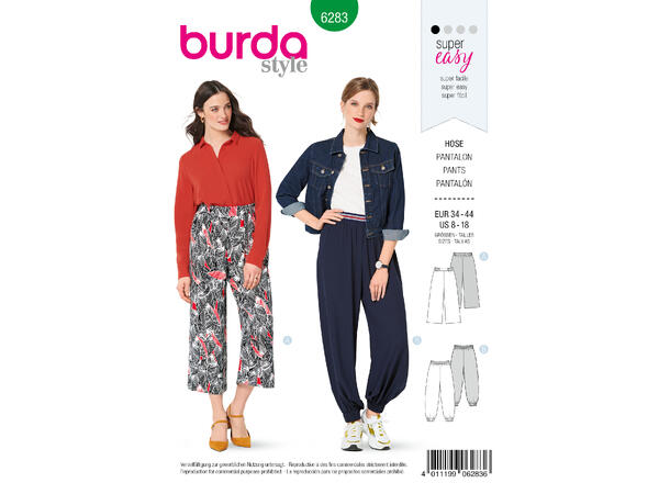 Burda 6283, bukse