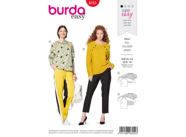 Burda 6151, Genser