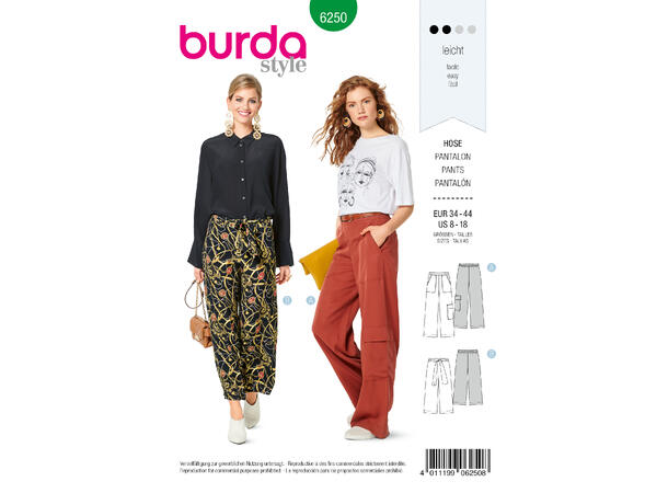 Burda 6250, Bukse