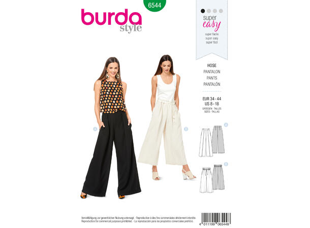 Burda 6544 - Bukse