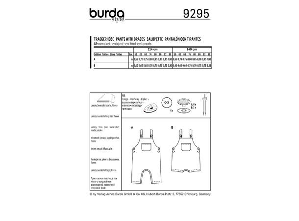 Burda 9295 - Selebukse