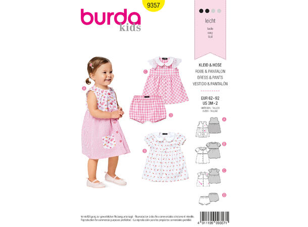 Burda 9357 - Kjole og shorts