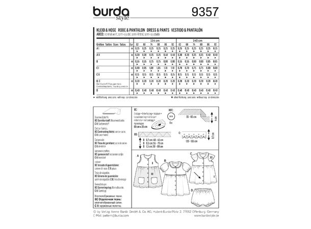 Burda 9357 - Kjole og shorts