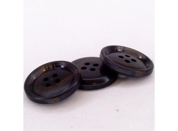 Marmorert knapp matt 30 mm Mørkebrun