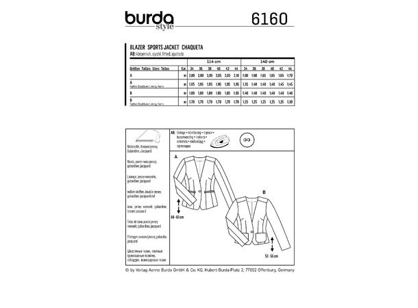 Burda 6156 - Blazer