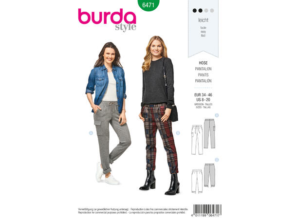 Burda 6471 - Bukse